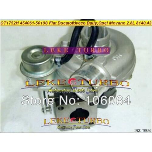 GT1752H 454061-0010 454061 7701044612 711135840 Turbo For Fiat Ducato For IVECO DAILY Movano For Renault Master S9W700 S9W 2.8L