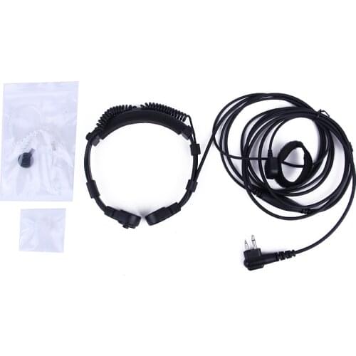 Extendable Throat Mic Earpiece Headset for Motorola Walkie Talkie Mag One A6 Q5 CP110 CT125 EP350 GP2000 RDU2020 Radio Earpiece