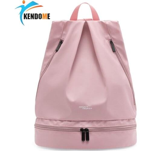Womens Gym Swimming Bag Sport Beach Backpack Waterproof Fitness Bag Girls Swim Collection Bags Bottom Shoe Pocket Sac De Sport