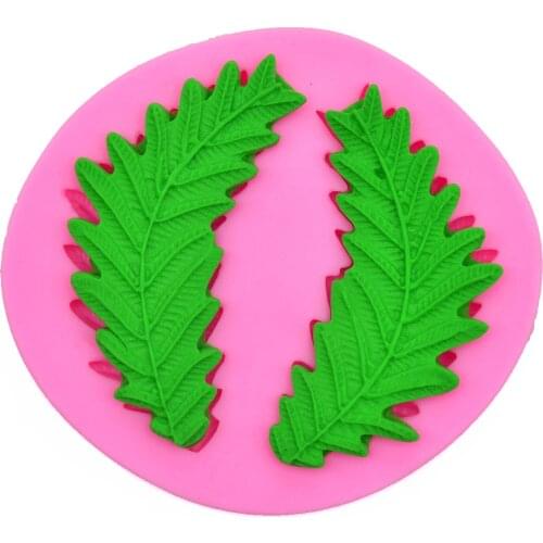 1PCS Leaves Shape Food Grade Silicone Cake Molds Cookie Jelly Ice Fondant Mold Cake Decorating Tools Bakeware