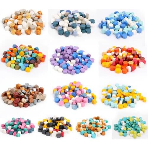 100pcs Vintage Wax Seal Tablet Pill Beads for Envelope Decor DIY Seal Stamp Wedding Invitation Decorative