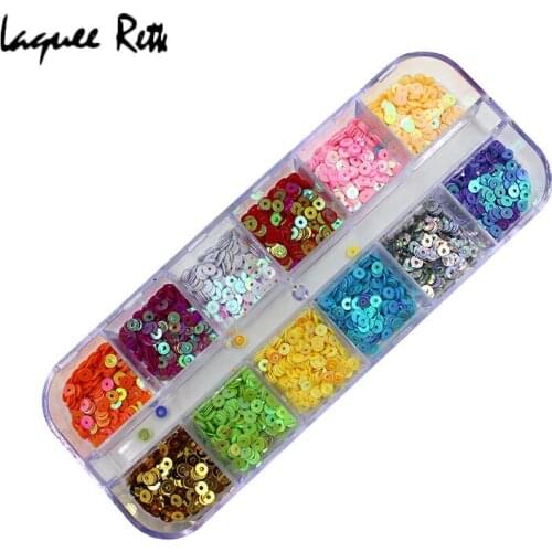 12 Color Crystal Clear Nail Rhinestones Wheel Round Nail Art Decoration For Nails 3D Nail Art Decoration Gems Pincel Maquiagem