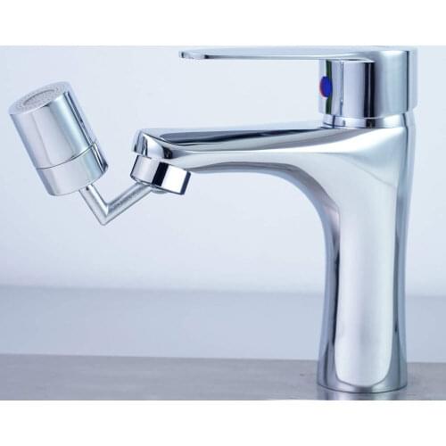 360 Degree Swivel Faucet Universal Rotating Mesh Mouth Anti Splash Head Dual Model Bubbler Faucet Extender for Bathroom Kitchen