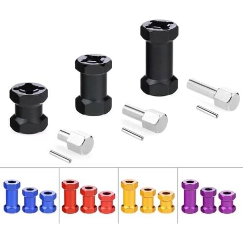 4Pcs Dikte 15Mm/20Mm/25Mm/Extension Onderdelen 12Mm Hex Wielnaven Voor axiale Scx10 D90 90046 Tamiya Mst 1/10 Rc Auto Crawler