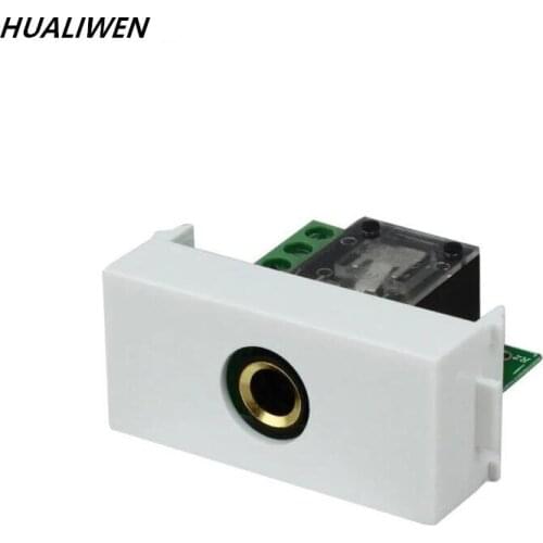 6.35 Audio Card Cable Module Two-core Audio Wall Socket Three-core Microphone Cable Socket