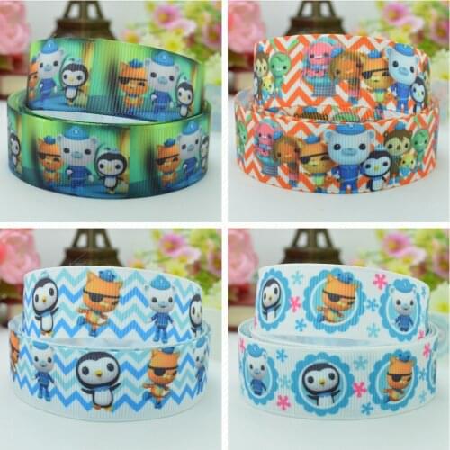 10 Yards 22mm 7/8" cute cartoon Printed grosgrain ribbon hair bow Headwear DIY hair accessories retail B0929
