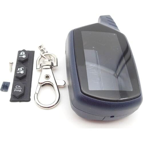 Russia version EX-6 case keychain for KGB EX-6 lcd remote two way car alarm system free shipping