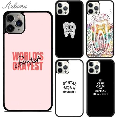 Funny Dental Dentist Quotes Phone Case for iPhone 11 12 Pro Max mini X XR XS SE 2020 5 6S 7 8 Plus Samsung S8 S9 S10 Cover shell