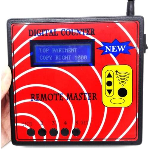 Newest 10 Generation DIGITAL COUNTER REMOTE MASTER Frequency Tester With Blue Screen Regenerate RF Remote Copier Key Programmer