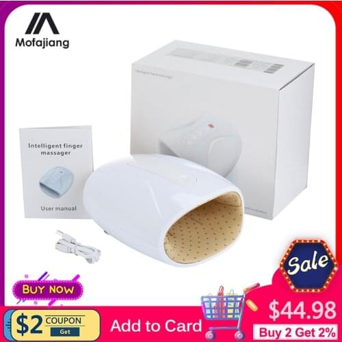 Electric Hand Massager Device Chargeable Finger Massager Air Compression Acupressure Portable With Air Pressure