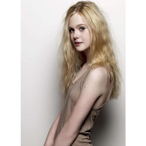 Elle Fanning Canvas Fabric Cloth Poster Custom Print Silk Fabric Home Decor Poster For Your Living Room