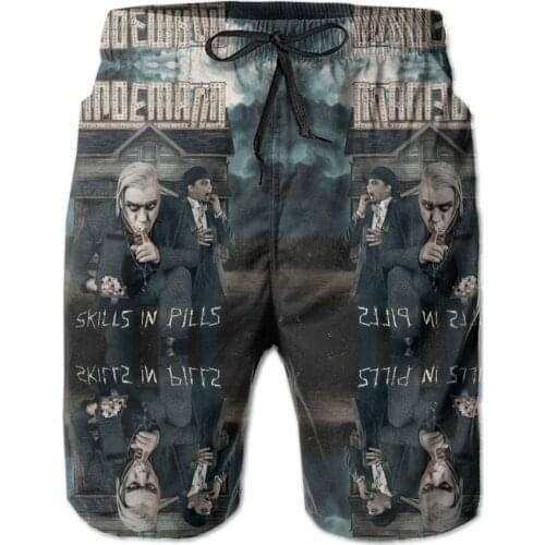 Summer Men Beach Shorts Breathable Quick Dry Funny R320 Casual LINDEMANN Intervju Med Till And Lindemann Pants