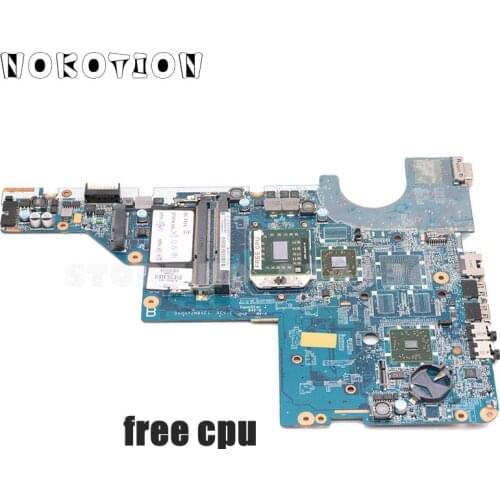 NOKOTION 623915-001 DA0AX2MB6E1 For HP CQ42 CQ62 G42 laptop motherboard Socket S1 DDR3 free cpu