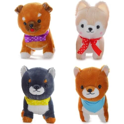 New 30cm plush Shiba Inu Kawaii Puppy cute dog good quality soft Soothing doll sofa decoration christmase birthday gift for kid