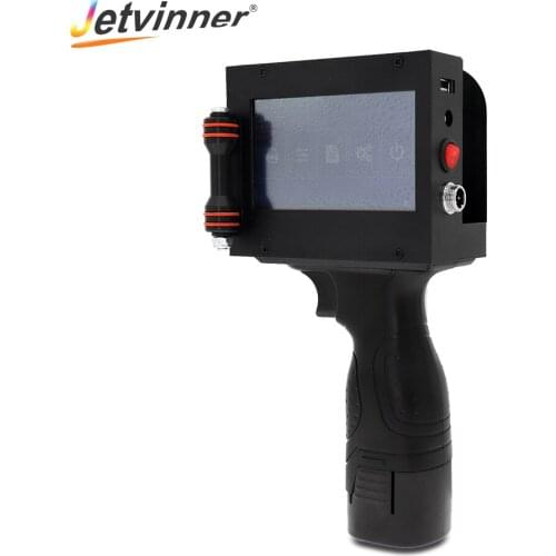 Jetvinner Handheld Touch Sreen Printer Portable Inkjet Printer for QR Code/ Bar Code/ Date/ Number/ Letter for Plastic/ Metal