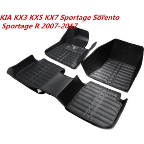 For KIA KX3 KX5 KX7 Sportage Sorento Sportage R 2007-2017 Fast By EMS 3D Luxury Car Floor Mat