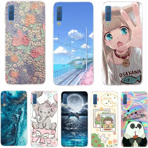 Silicone Cover For Samsung Galaxy A7 2018 Case A750 A750F Case 6.0 inch TPU Phone case For Samsung A 7 2018 750F Fundas Coque