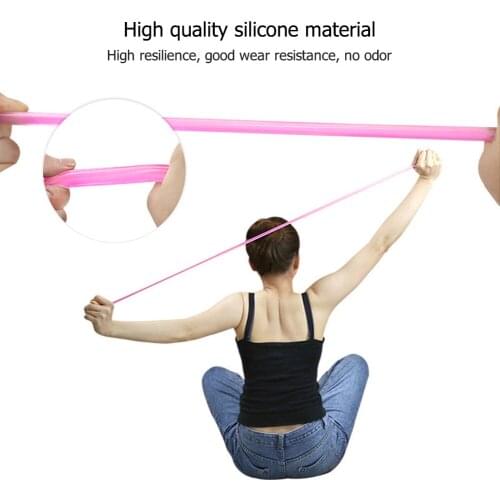 Fitness Stretching Rope Dumbbell Silicone Pull Rope Strength Rubber Bands Yoga Gym Sports Training Elastic Workout Belt