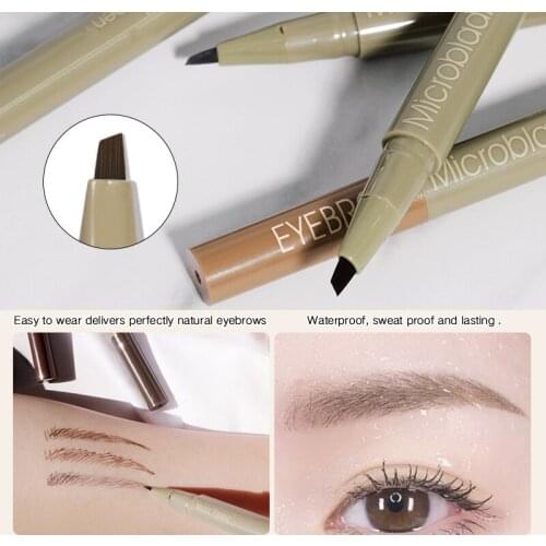 2021 Blades Shape Long Lasting Waterproof Eyebrow Pencil Quick Dried Eyebrow Pen SSwell
