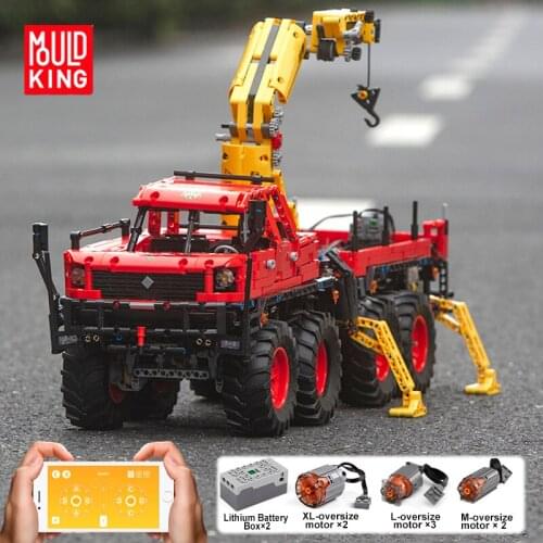 MOULD KING 13146 Technic Articulated Off-road Remote/APP Control Truck Model MOC-15805 Building Block Kids Toy Birthday Gift