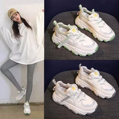 Womens Shoes Spring New All-match Platform Red Super Fire White Sports Casual Womens Shoes