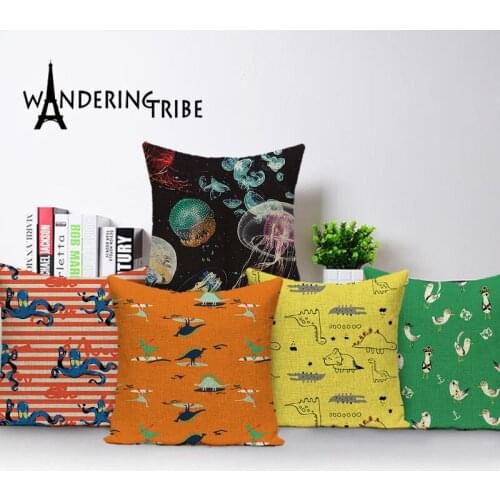 Animal Spring Pillow Covers Nordic Home Decoration Cushions Decor Bed Interesting Things Throw Pillow Custom Yellow Cushion