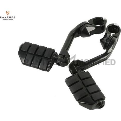 1.25" 32mm Black Motorcycle Anti Vibration Foot Pegs Footrest Moto Foot Rest case for Yamaha Honda VT600 VT750 VT1100 VT1300
