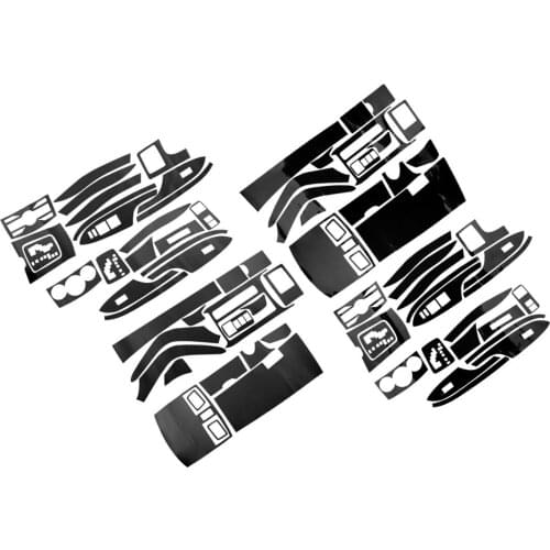 1 Set Black Interior Center Console Trim Cover Sticker Decor LHD Fit for Toyota Corolla 2007 2008 2009 2010 2011 2012 2013 3D/5D