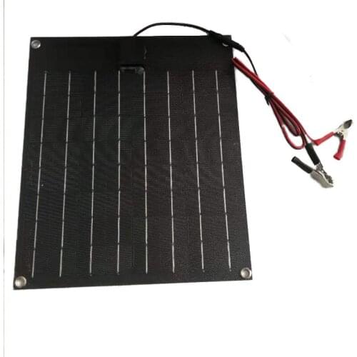 1pcs 20W ETFE Coating Layer flexible solar panel 20W 18V For 12V battery charger for RV Home Boat