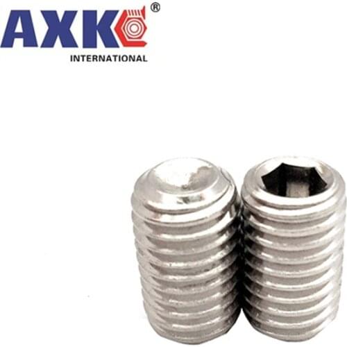 10/50pcs M2 M2.5 M3 M4 M5 M6 M8 DIN916 A2-70 304 stainless steel Hex Hexagon Socket Allen Cup Point Grub Screw Set Bolt
