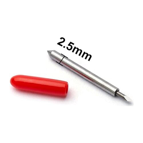 10pcs Roland lettering knife blade Roland plotter cutter vinyl cutting GCC Jaguar high quality carbide 45 Degree 2.5mm Diameter