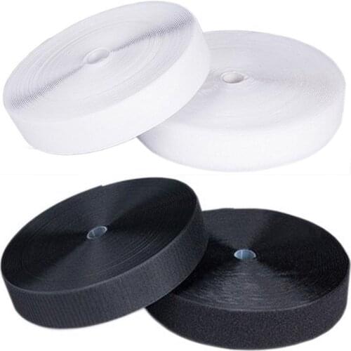 5 Yards Black White Velcros Hook and Loop Fasteners No Glue Buckle Diy Craft Handmade Materials Cable Hooks Sewing Accessories