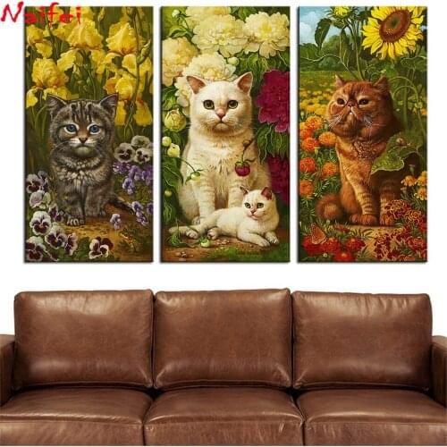 5d diy Diamond Painting Embroidery cat dog flower Full Drill Diamond Mosaic animals painting Cross Stitch Kit Needlework decor
