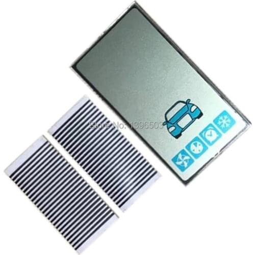 7PCS/lot Keychain A93 LCD display Screen Zebra Paper for 7 PCS Russian Car Alarm Two-way LCD Remote Control Key starline A93