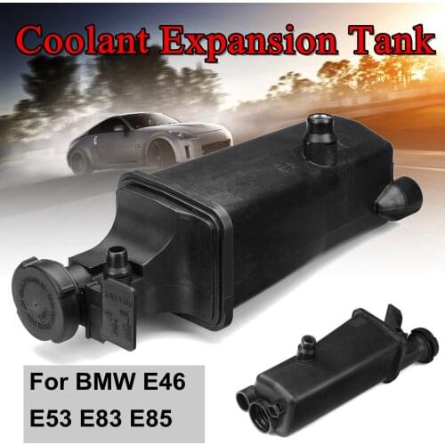 Auto Radiator Coolant Overflow Expansion Tank with Cap 17117573781 For BMW E46 E53 E83 E85