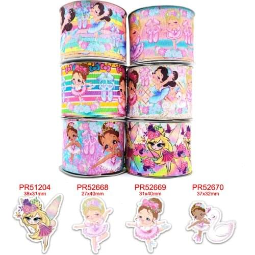 Free shipping 10 yards cartoon printed grosgrain ribbon 42544