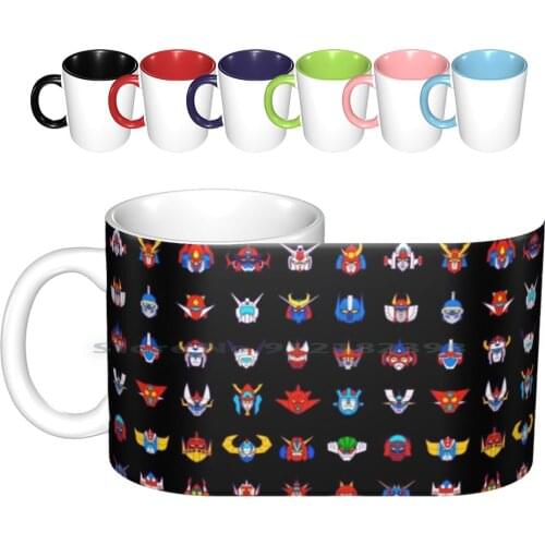 071b 70s Robots Color Ceramic Mugs Coffee Cups Milk Tea Mug Grendizer Classic Robot Classic Classic Manga Classic Anime Anime