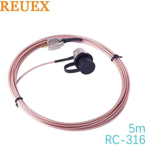 Nagoya Super Gainer Low Loss Coaxial Cable 5M/16FT RG-316 Coaxial Cable PL-259 To SO-239 Antenna For Car Mobile Two Way Radio