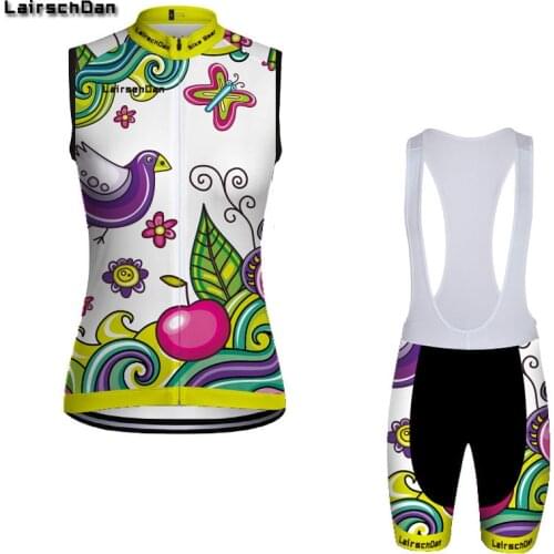 LairschDan Women Sleeveless Bicycle Jersey Summer Green Cycling Gilet Mtb Bike Clothes Vest Maillot Ciclismo Mujer Sin Mangas