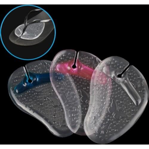 Soft silicone thong Sandals forefoot pad insoles Flip Flop toe pad cushion summer insole anti Slip-resistant metatarsal pad