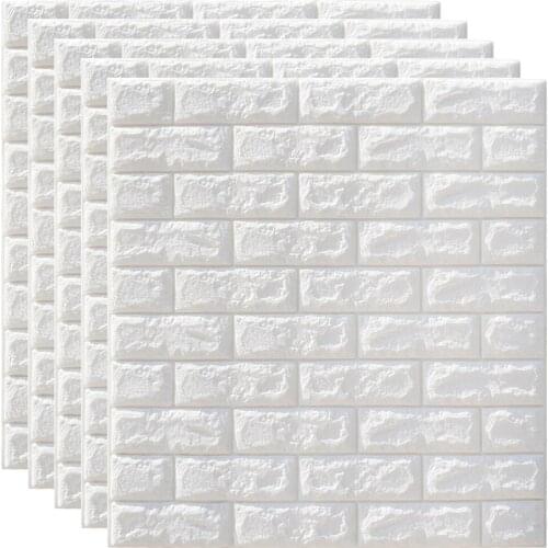 15pcs 3D Brick Wall Stickers Wallpaper Foam Waterproof Wall Covering Wallpaper for Kids Living Room DIY Background Decor