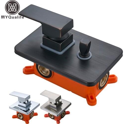 2 and 3 ways wall mounted shower faucet Mixer valve brass bathroom bath control switch mixer embedded box control Valve