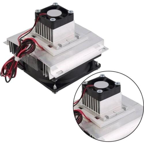 New 12V 60W DIY Thermoelectric Refrigeration Cooling System Cooler Fan Useful #F