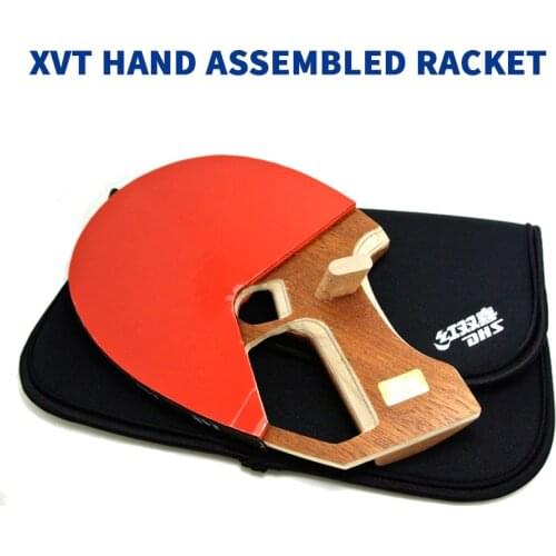 ITTF Approved SANWEI NEWEST CARBON FIBER Hand Assemble HAIFU Whale Pistol Table Tennis Racket/ ping pong Racket Send DHS Cover