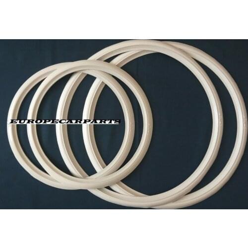 ATLAS Motorcycle Front 18"Slim Rear 15" Slim Whitewalls Rubber Ring Tire insert Trim set x4