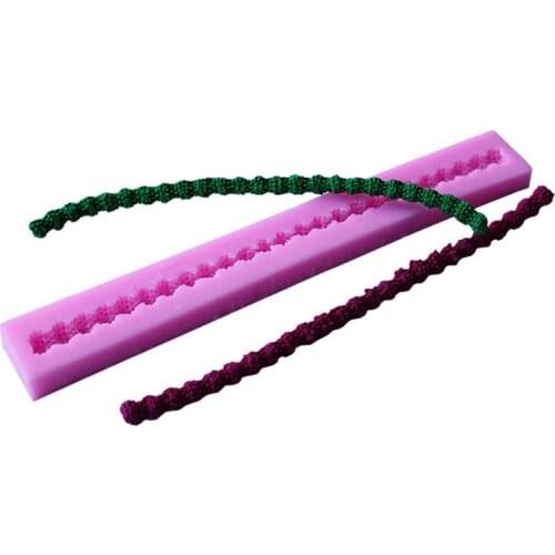 Long Flower Shape Fondant Cake Silicone Mold Chocolate Pastry Mould Pudding Ice Cube Soap Molds Baking Cake Decoration Tools