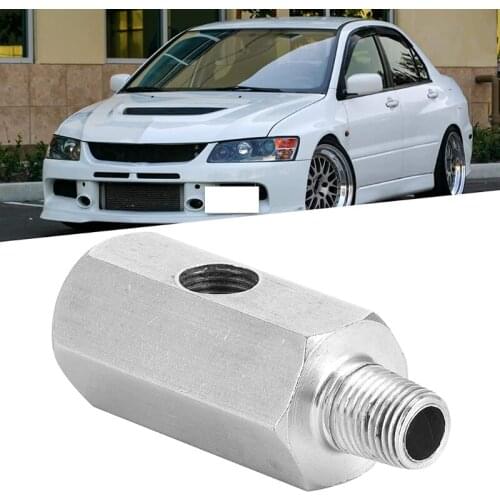 1/8 NPT Oil Pressure Sensor Tee to NPT Adapter Turbo Stainless Steel Adapter Turbo Supply Feed Line Gauge Hydraulic R7UB
