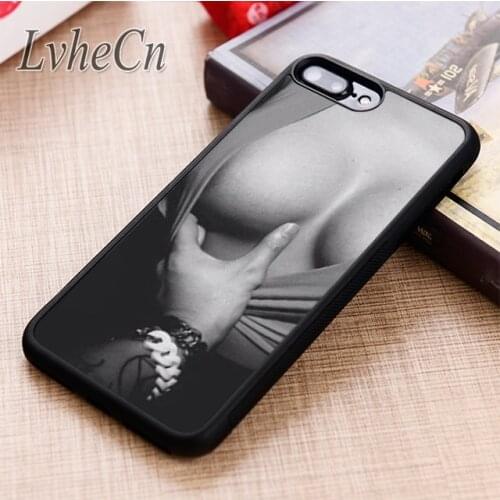 LvheCn Big Boob Model Grab Funny phone Case cover For iPhone 5 6 6s 7 8 plus X XR XS max 11 12 Pro Samsung Galaxy S8 S9 S10