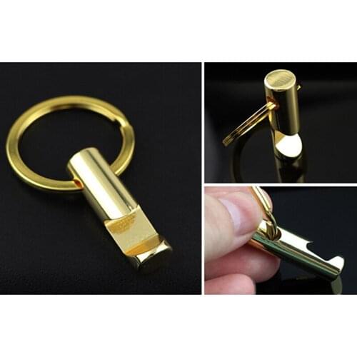 Golden Creative Bottle Opener Keychain Key Metal Beer Openers Kitchen Drink Bar Tool Accessories New Beer Opener