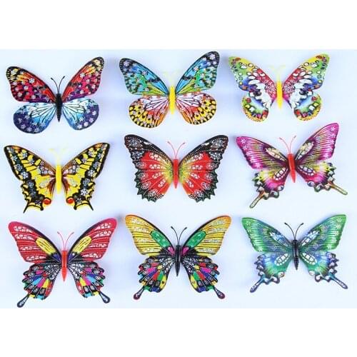 3d wall stickers home butterflies decor in the nursery living childrens room decoration on the cabinet refrigerator accessories